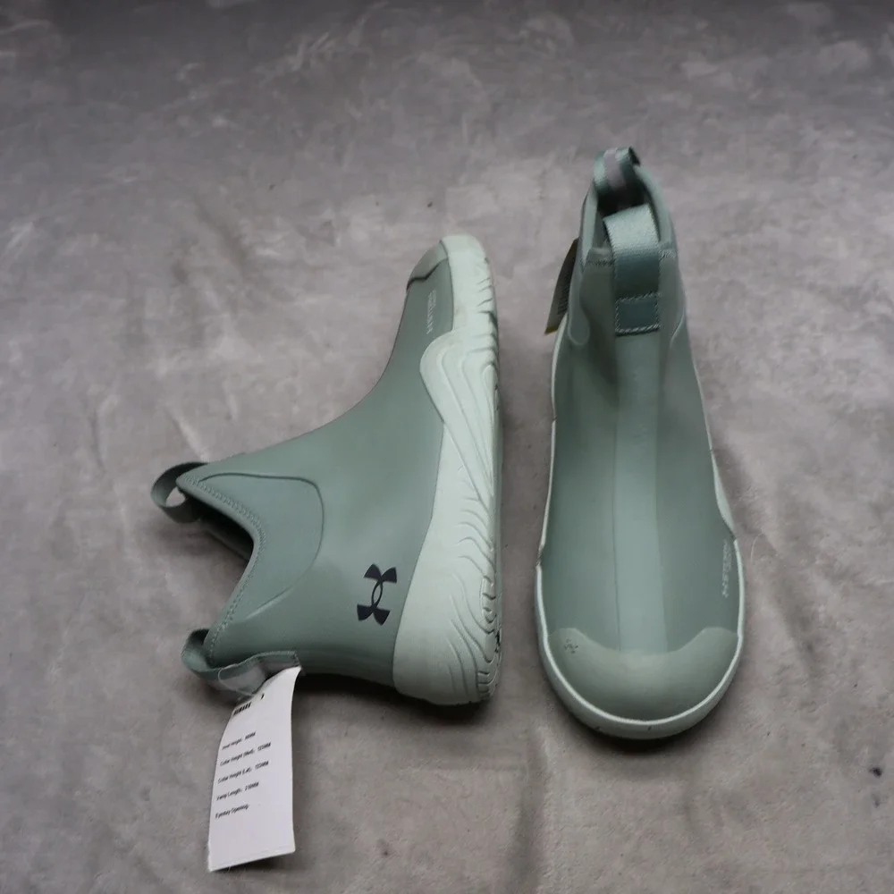 Under Armour Mens 9 Deck Boots Green Charged Shoreman Storm Proof Slip On NWD